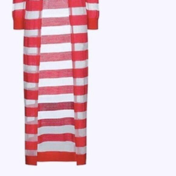 Armani Exchange Open front Cardigan red and white M - Picture 3 of 5